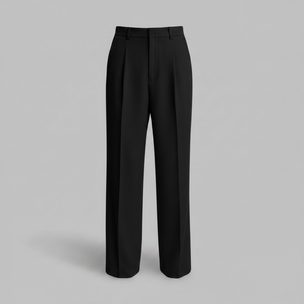 Men's Straight Fit Pleated Trousers | Formal Pants 7