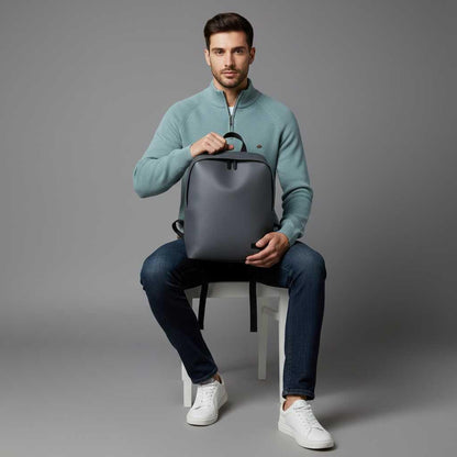 Men's Black Half-Zip Jumper | Slim Fit Knitwear
