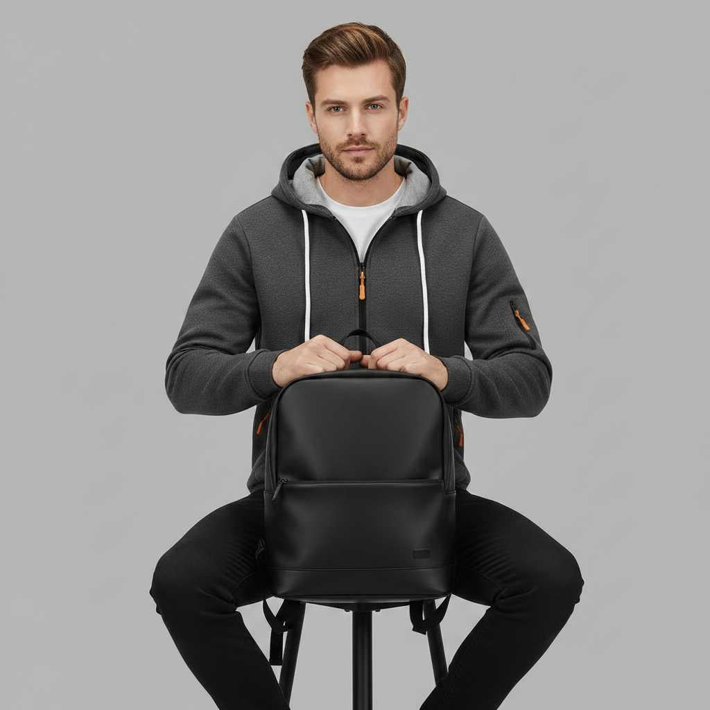 Men's Utility Zip-Up Hoodie | Casual Sweatshirt