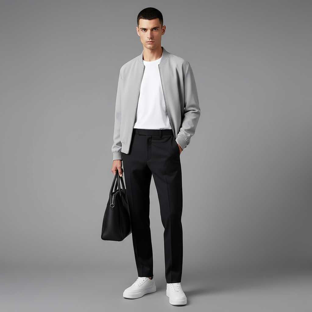 Men's White Platform Sneakers | Casual Trainers