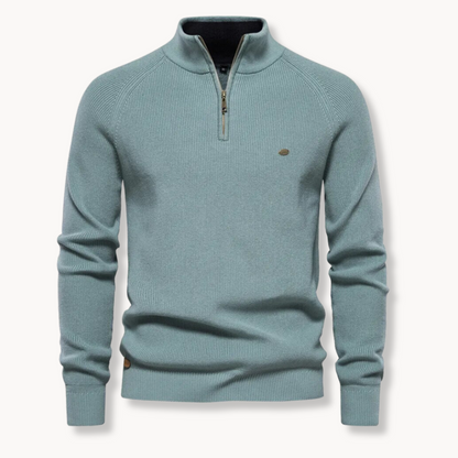 Men's Black Half-Zip Jumper | Slim Fit Knitwear 6