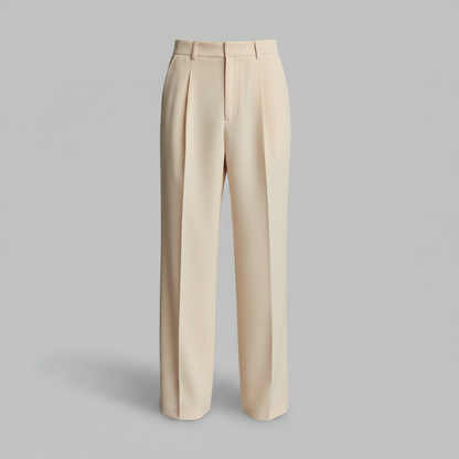 Men's Straight Fit Pleated Trousers | Formal Pants 6