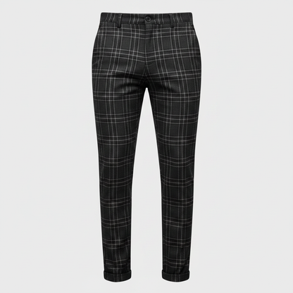 Sasha Checked Chino Pants | Men's Casual Trousers 0